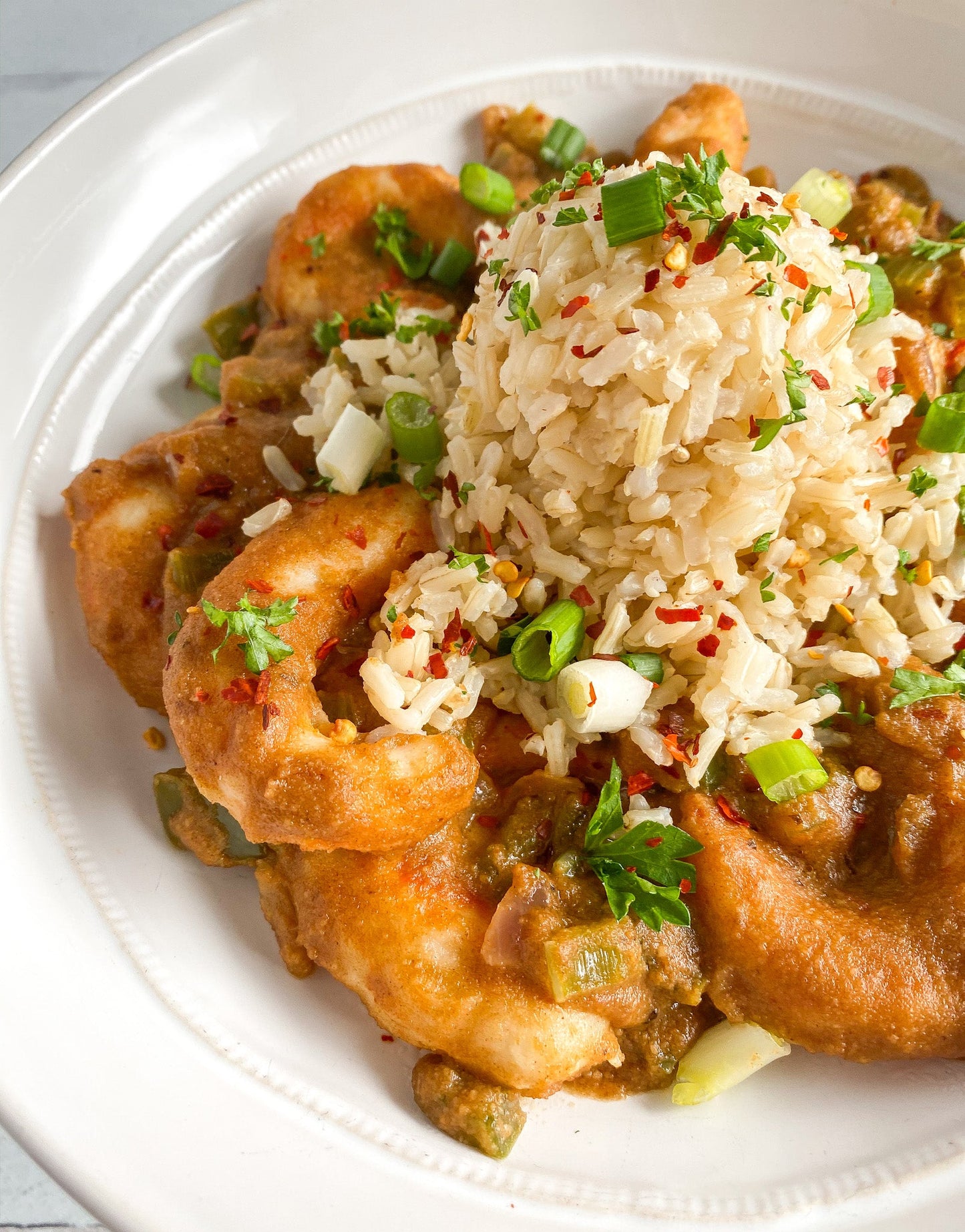 Mind Blown Crispy Crunchy Fried Shrimp Gumbo