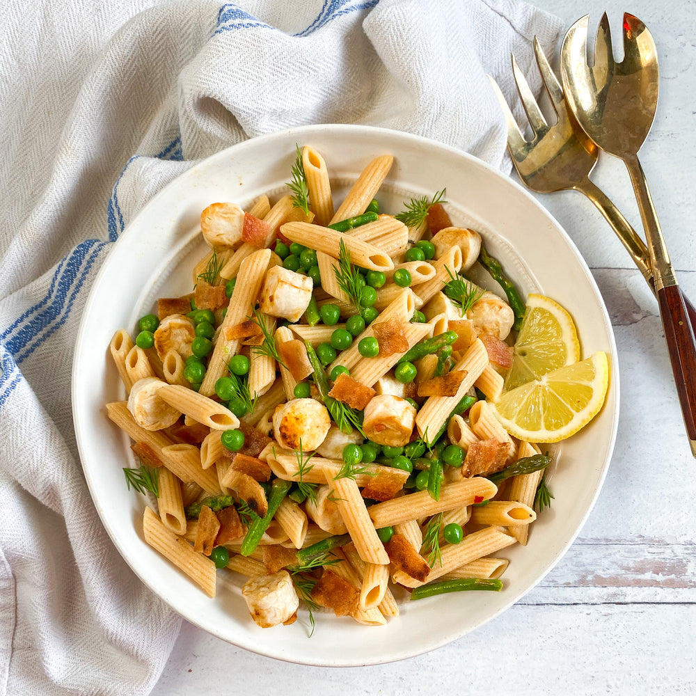 Mind Blown Dusted Scallop Pasta Salad