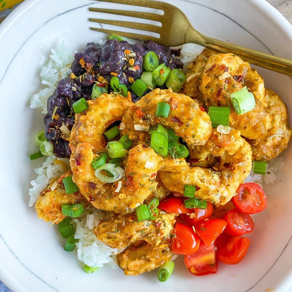 
                      
                        Mind Blown Dusted Shrimp
                      
                    
